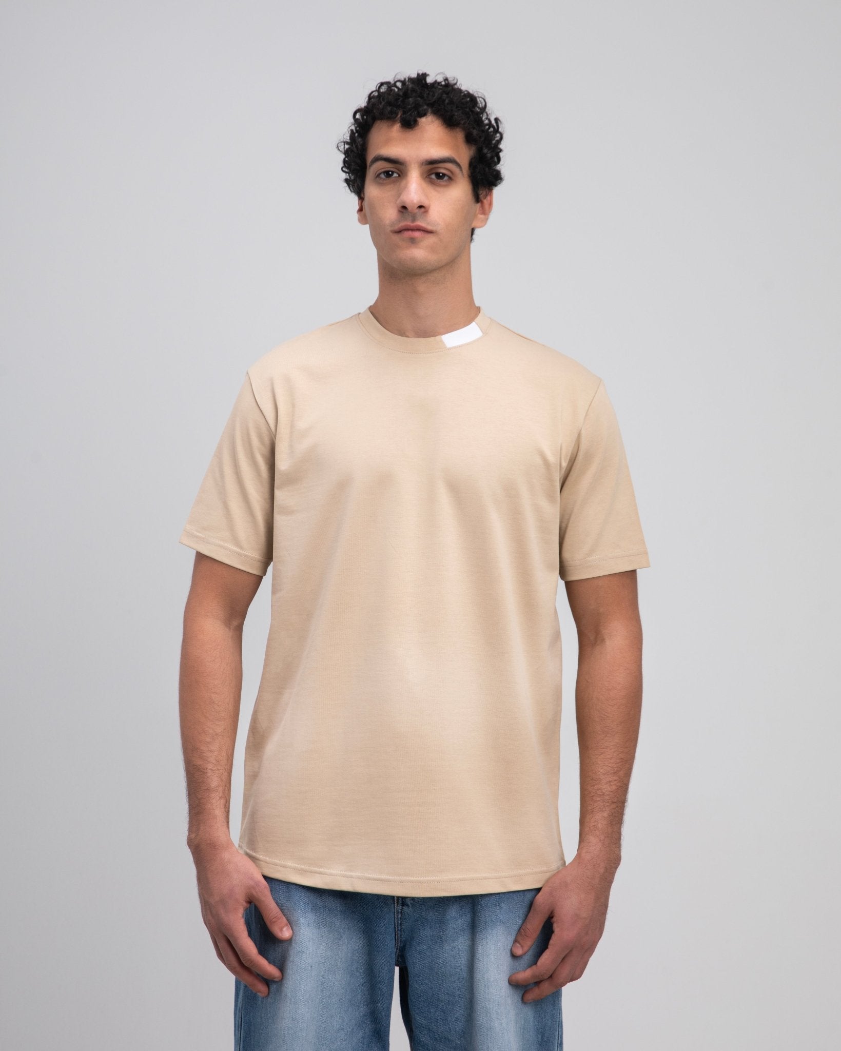 Beige Essential T-Shirt - Fabrcs