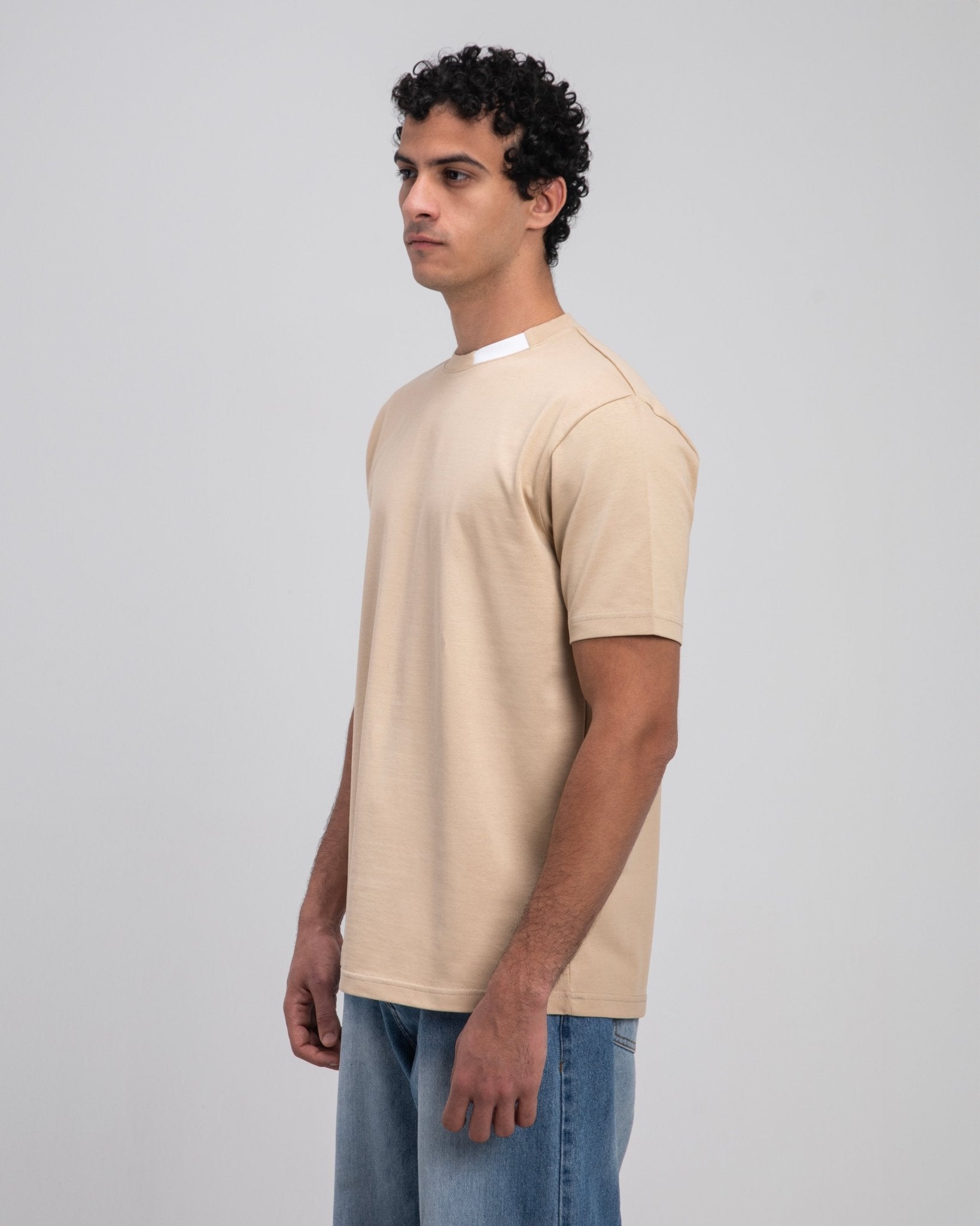 Beige Essential T-Shirt - Fabrcs