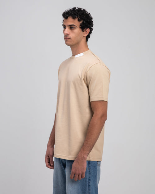 Beige Essential T-Shirt - Fabrcs