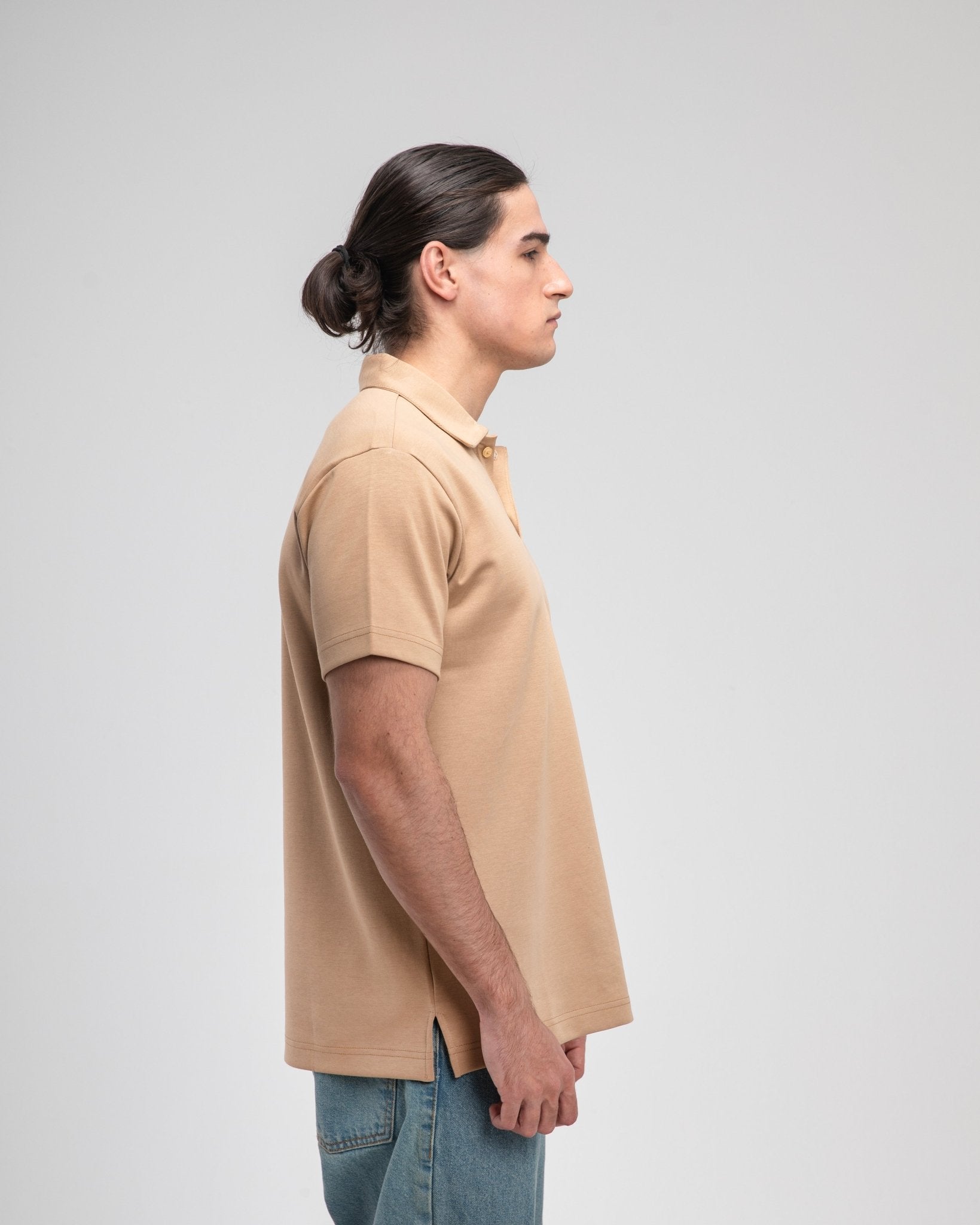 Beige Heavy Polo - Fabrcs