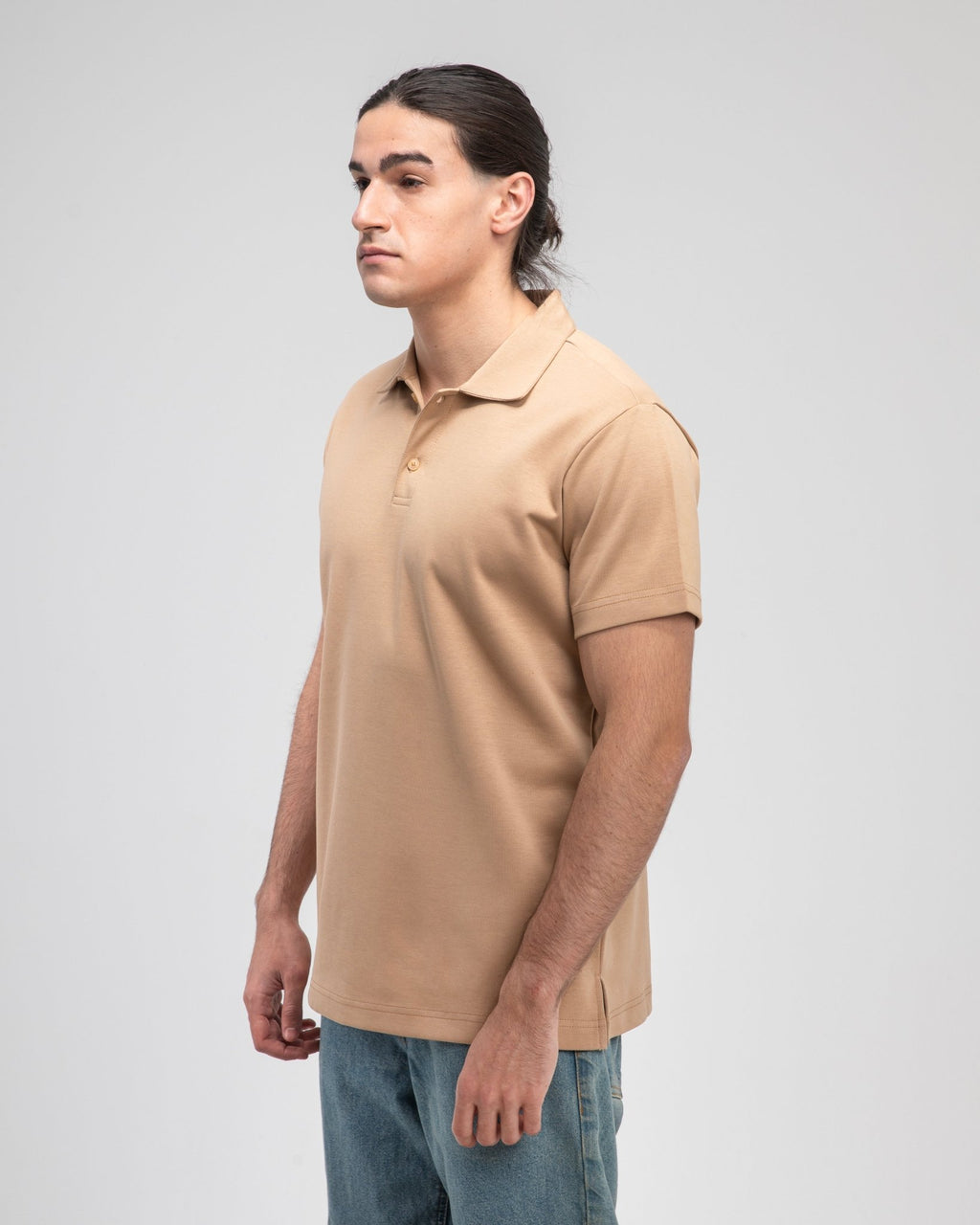 Beige Heavy Polo - Fabrcs