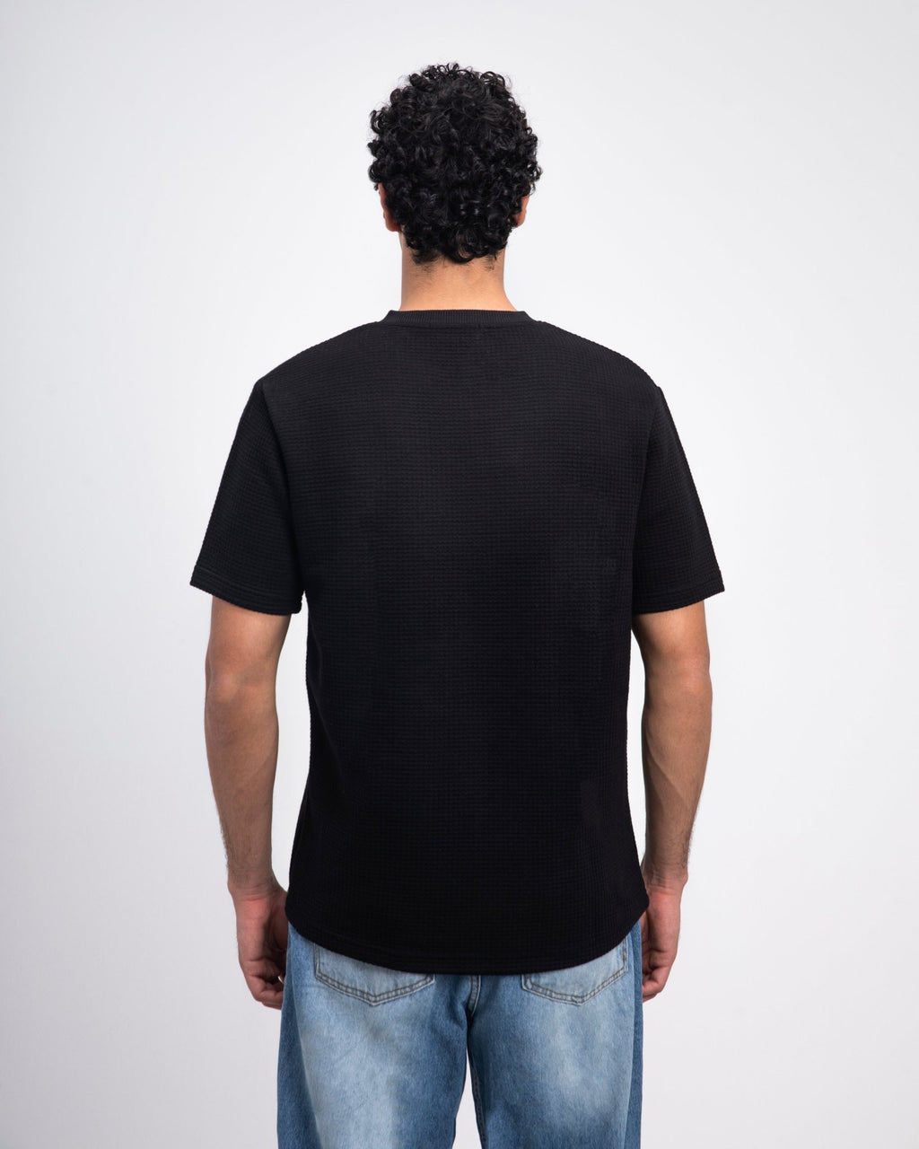 Black Heavy Knit T-Shirt - Fabrcs