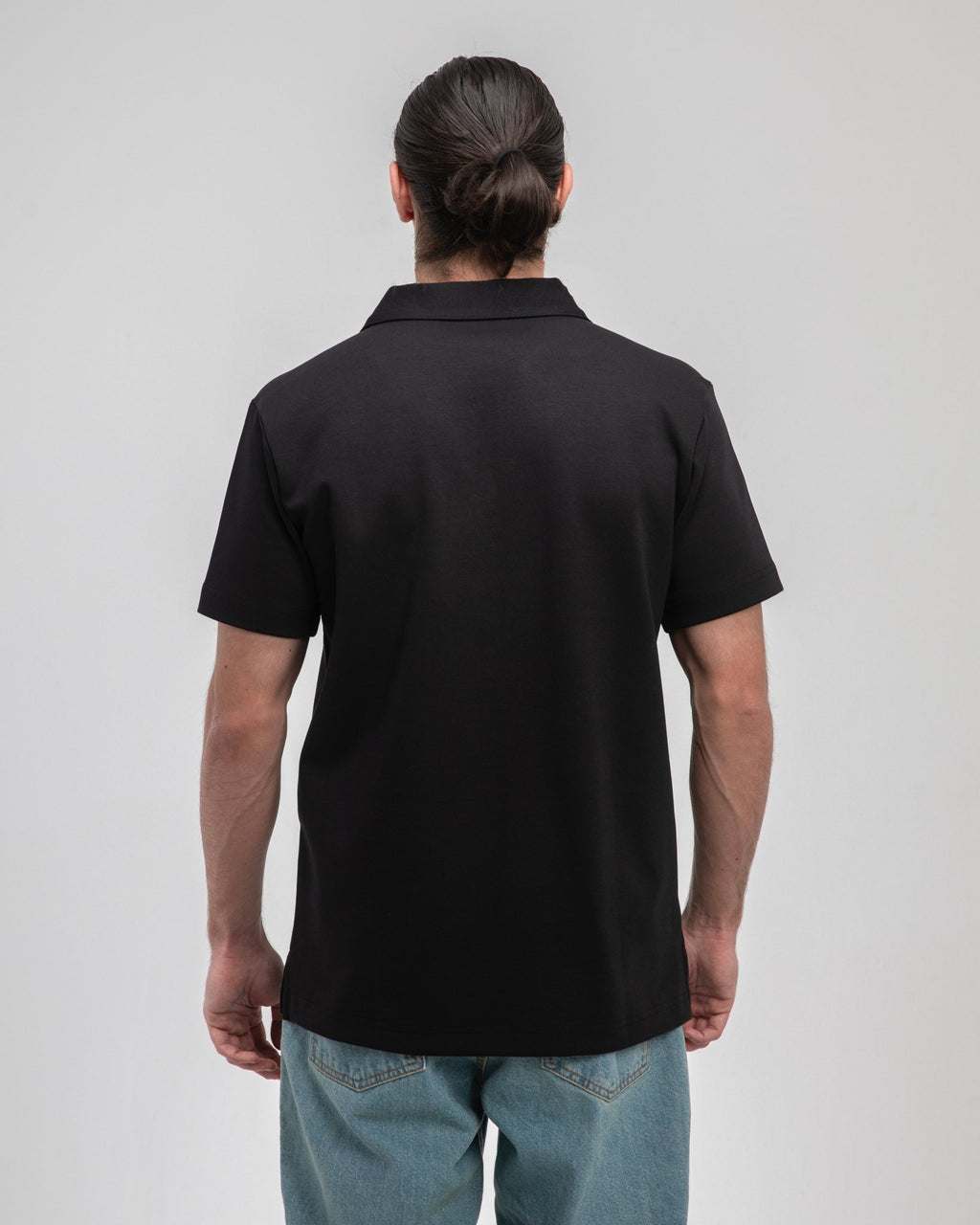 Black Heavy Polo - Fabrcs