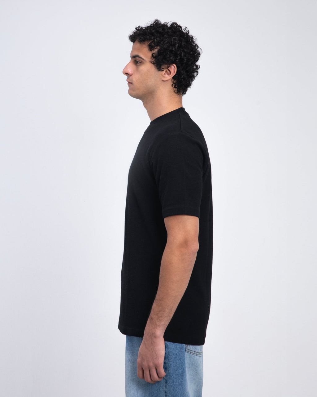 Black Waffle T-Shirt - Fabrcs