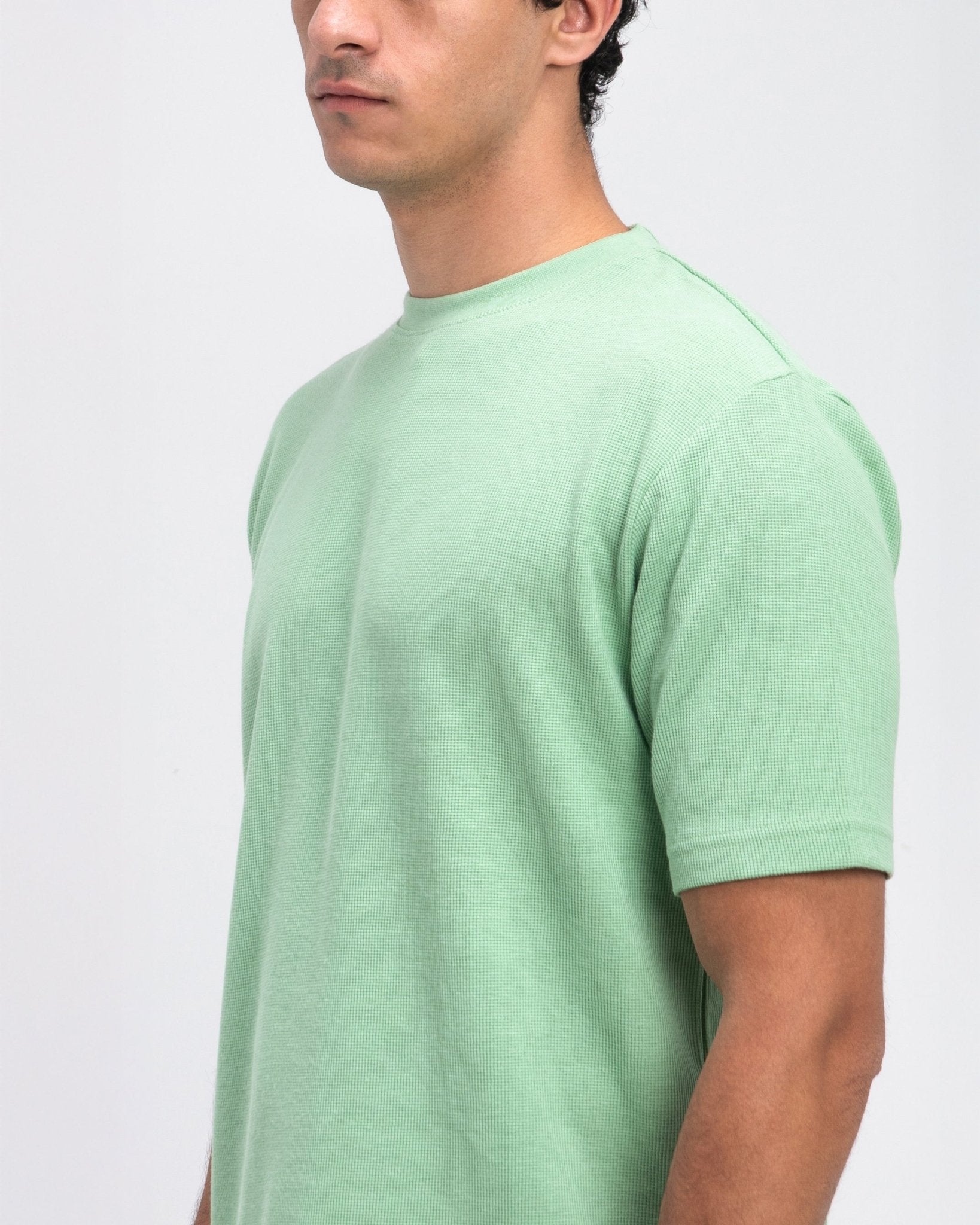 Green Waffle T-Shirt - Fabrcs