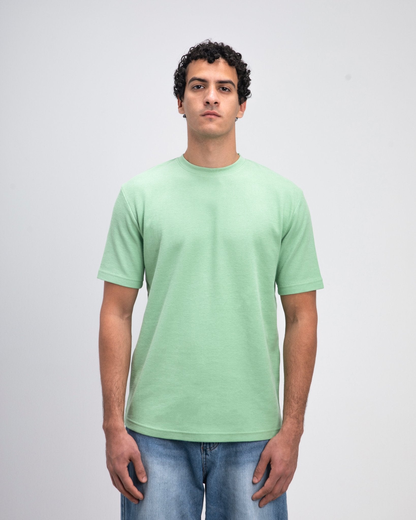 Green Waffle T-Shirt - Fabrcs