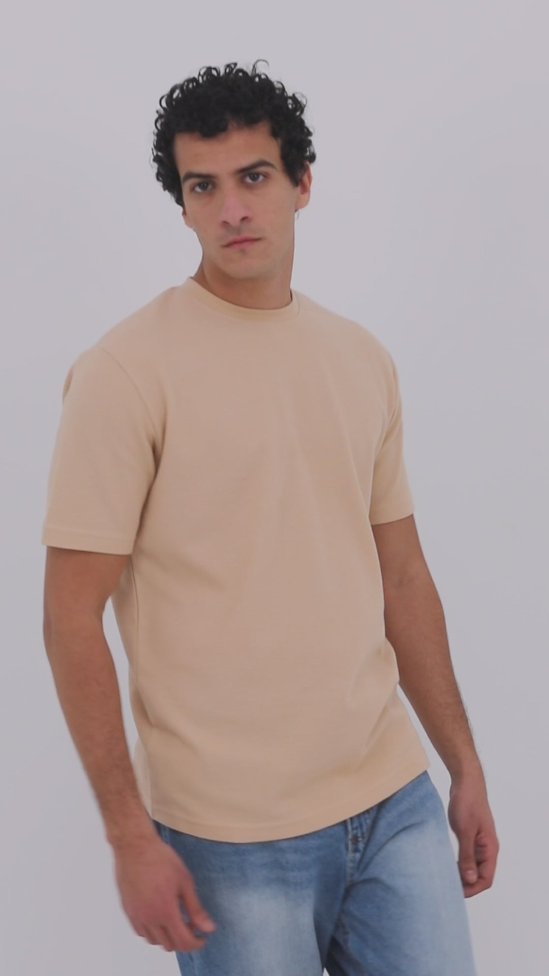 Beige Waffle T-Shirt