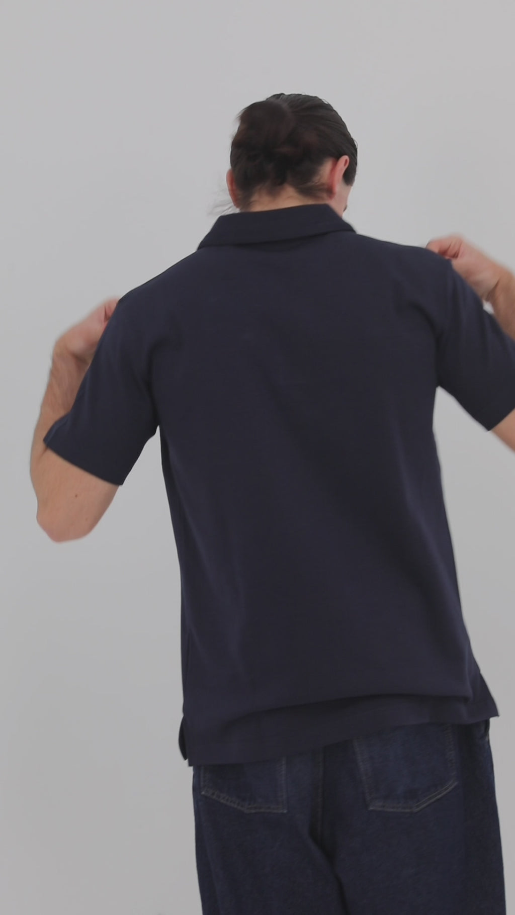 Navy Blue Heavy Polo